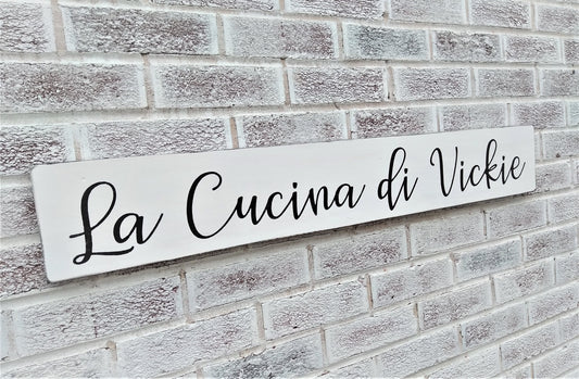 Italian gifts for women, Italian gifts, Italian signs, La cucina sign, Italian kitchen wall art, Tuscan wall decor, Tuscan kitchen,Sicilian