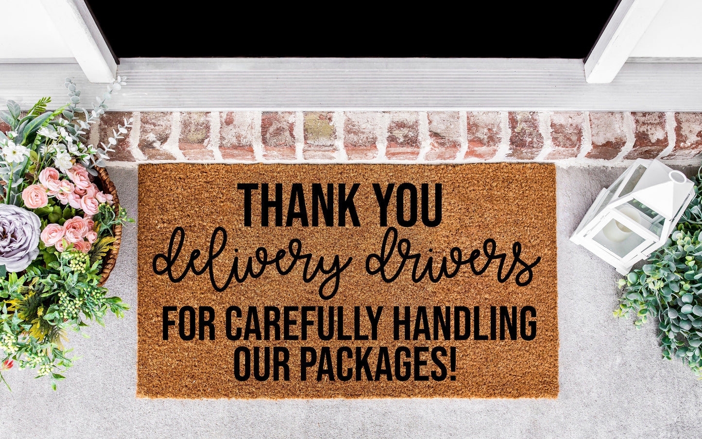 Deliveries doormat, deliveries door mat, door mat deliveries, delivery driver thank you, cute doormat, deliveries sign, door mat outdoor