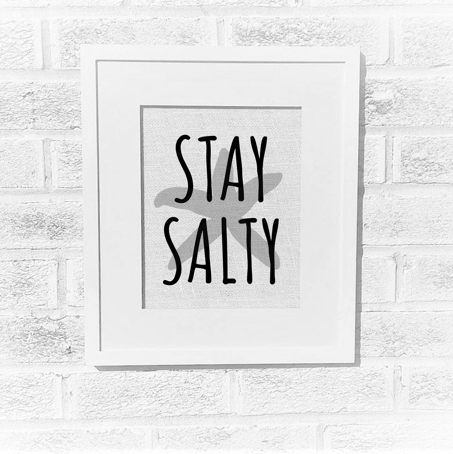 Stay Salty sign, Beach decor for home, large Beach signs, Beach decor wall art, Starfish, Beach house signs, beachy decor, Beach house decor