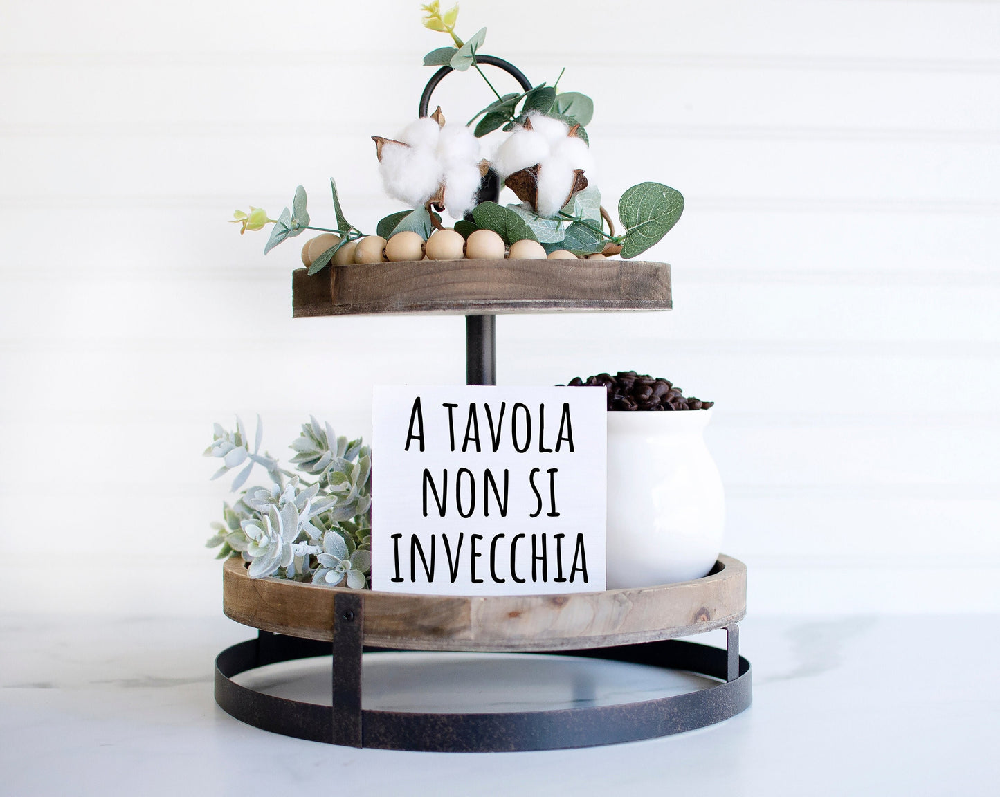 Italian Kitchen Decor, small signs for kitchen, small signs, with sayings, home decor, Italian dining, mini signs for tiered trays, Italy