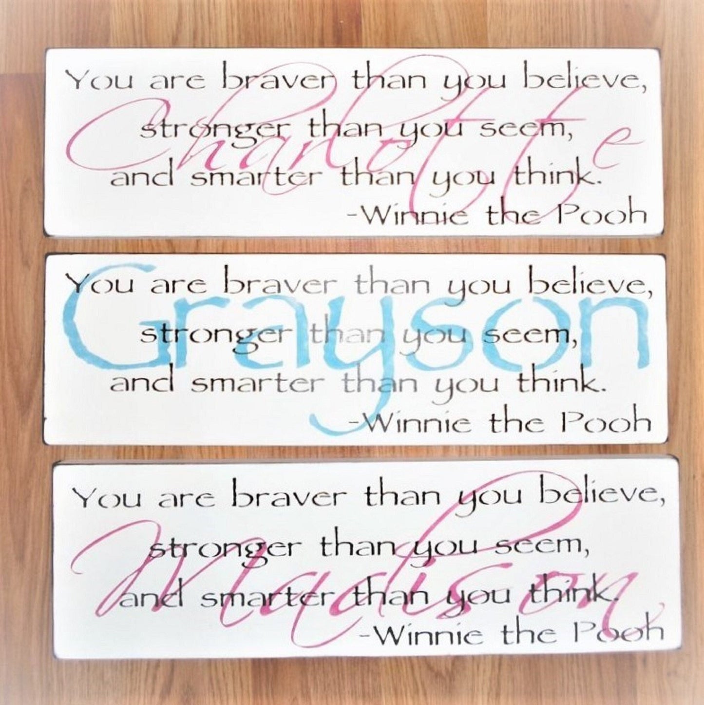 You are braver than you believe, Winnie the Pooh quotes, Winnie the Pooh Nursery sign, You are braver sign,autistic child, autism mom