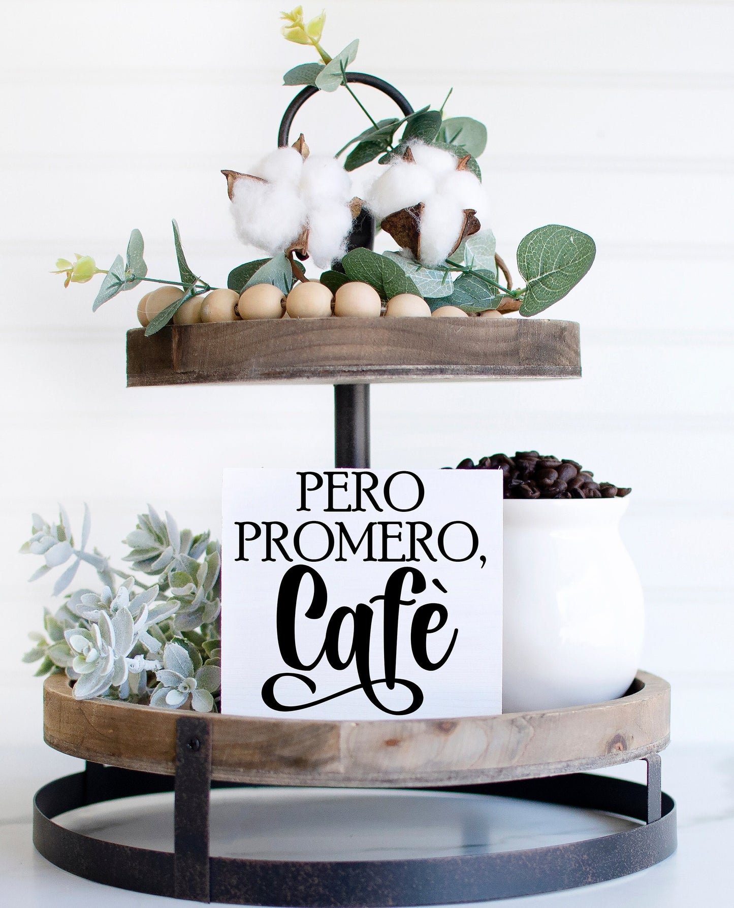But First Coffee Sign, Coffee sign for coffee bar, Italian gifts, Italian kitchen decor,  kitchen sign, Spanish cafe sign, spanish kitchen