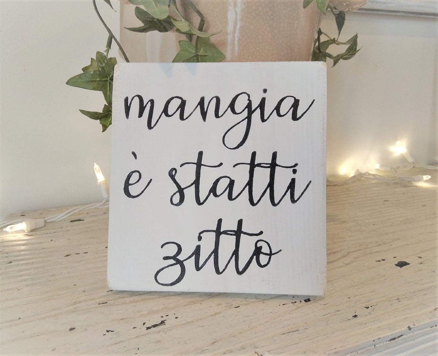 Funny Eat sign, Eat sign, Shut up and Eat sign, Italian eat sign, mangia sign, Italian kitchen, Tuscan kitchen decor, funny kitchen signs