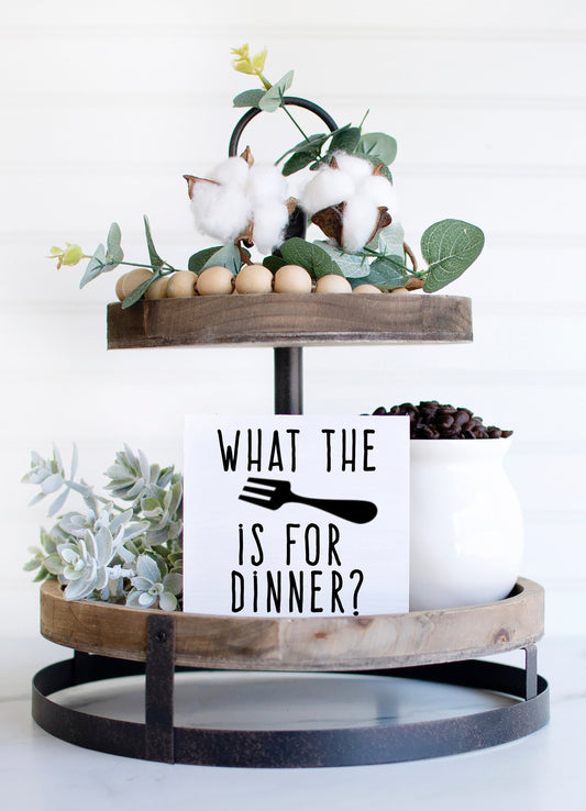 Funny Kitchen Signs, What the fork, What the fork is for dinner sign, Funny kitchen decor, Funny kitchen wall art, funny housewarming gift