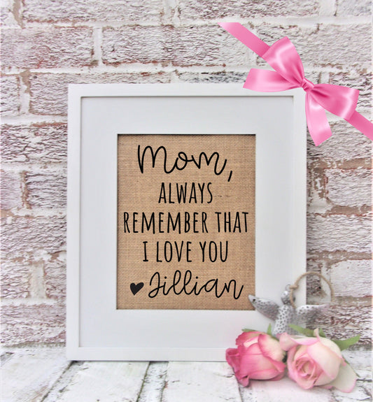 Gifts for Mom, I love Mom gift, personalized gift for mom, mom christmas gift personalized, mom christmas present, gift from daughter