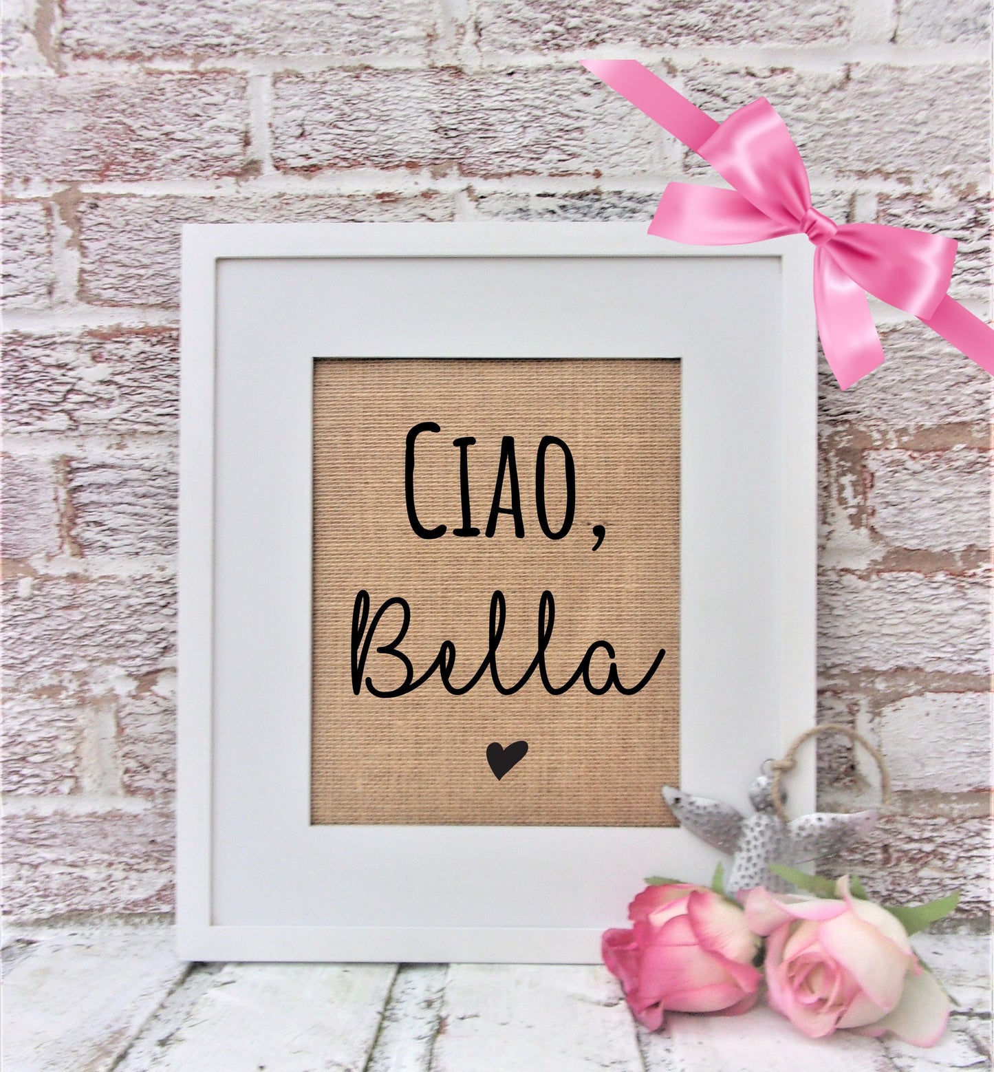 Ciao Bella, teen girl gift ideas, teen girl bedroom decor, Italian phrases, Italian sayings, Hello beautiful sign, Italian welcome sign