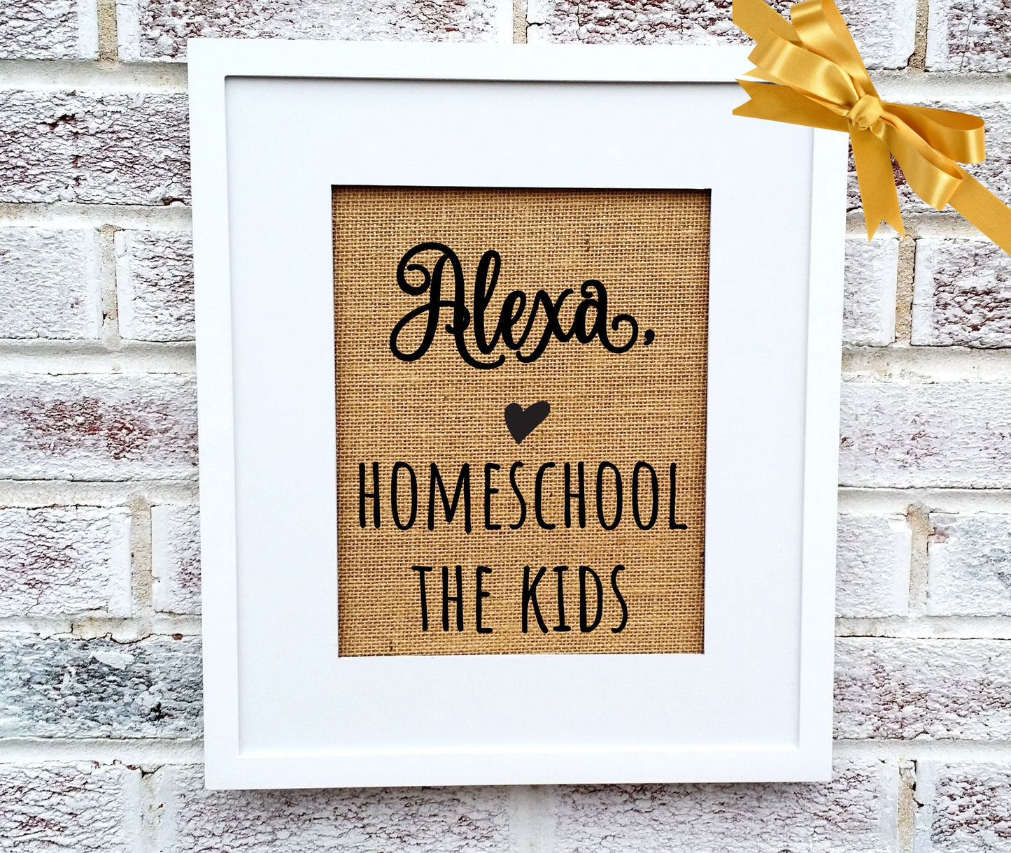Funny Alexa signs, Alexa homeschool the kids, Homeschool mom, Homeschool decor, Homeschool sign, Homeschool momma, homeschool mom gift