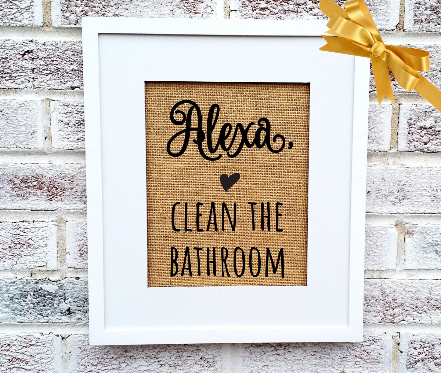 Funny bathroom signs, funny powder room decor, funny bathroom signs, Alexa clean the bathroom sign, powder room art, back of toilet decor