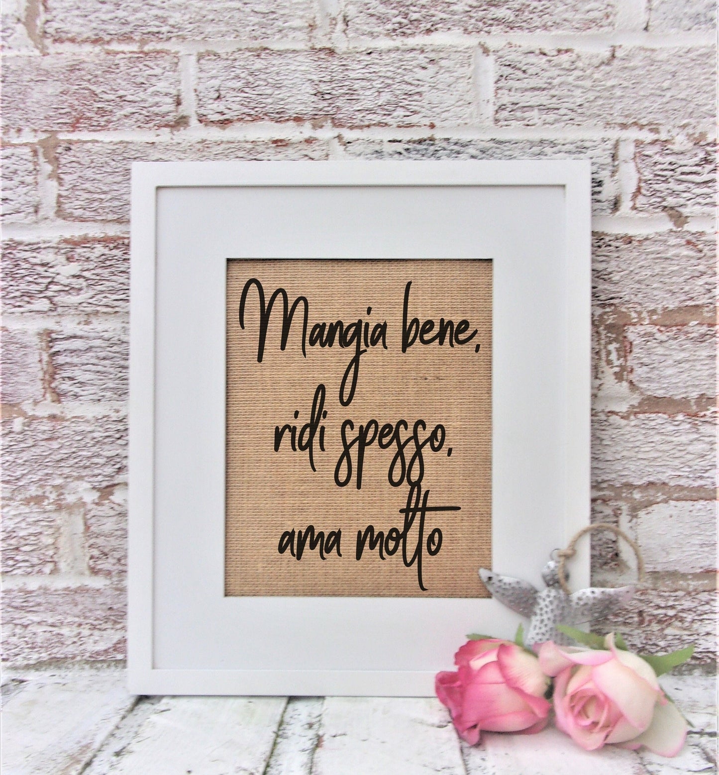 Italian wall decor, Italian gifts, Live Well, Laugh Often, Love Much, Italian wall art, Italian signs, Italian art, Tuscan decor