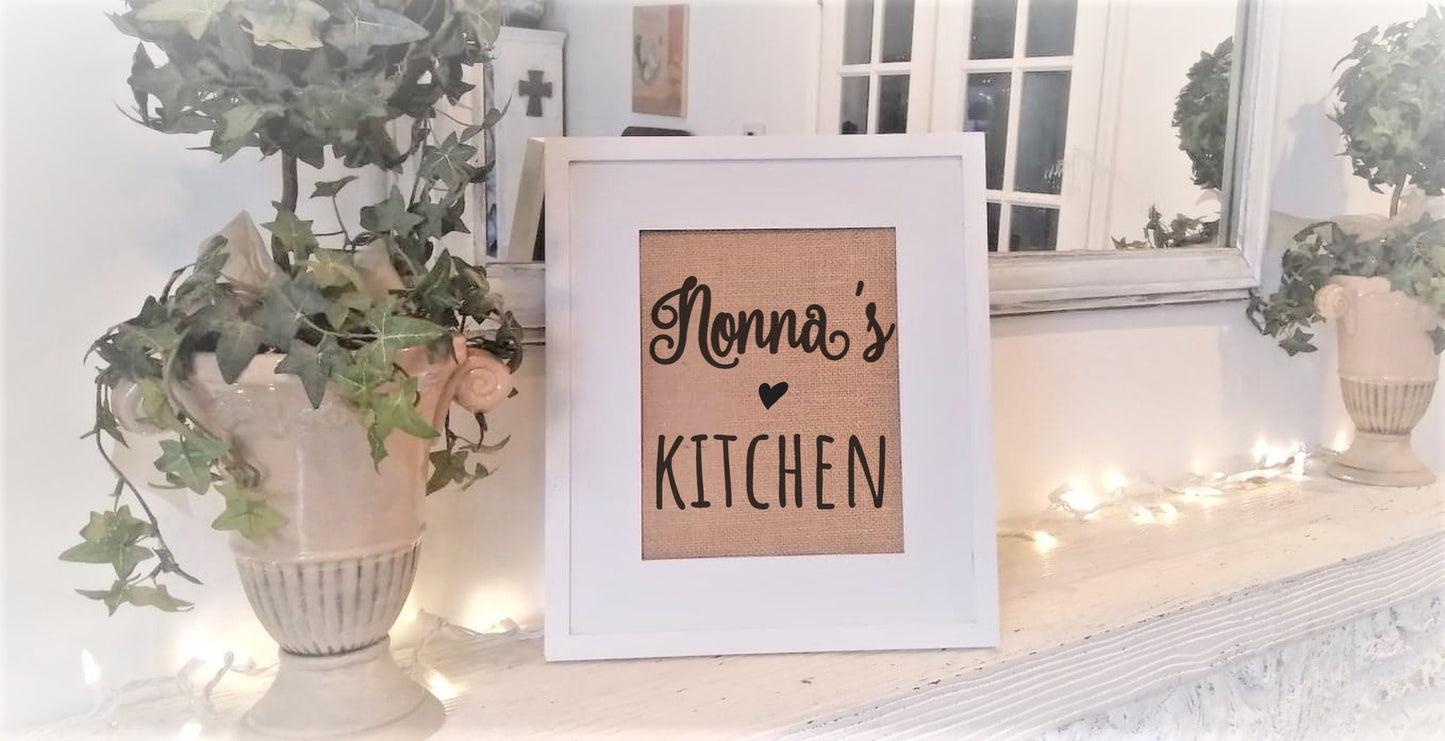 Nonna's Kitchen sign, Nonna gifts, Italian grandmother, Nonna Christmas gift, Italian kitchen decor, mini signs for kitchen, Tuscan kitchen