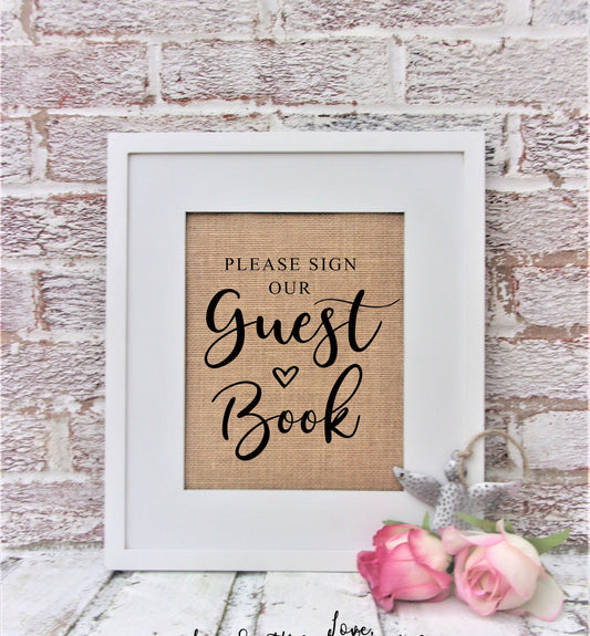 Wedding guest book sign, sign our guest book sign, Wedding guestbook sign, wedding signs, sign our guestbook, guest book reminder sign