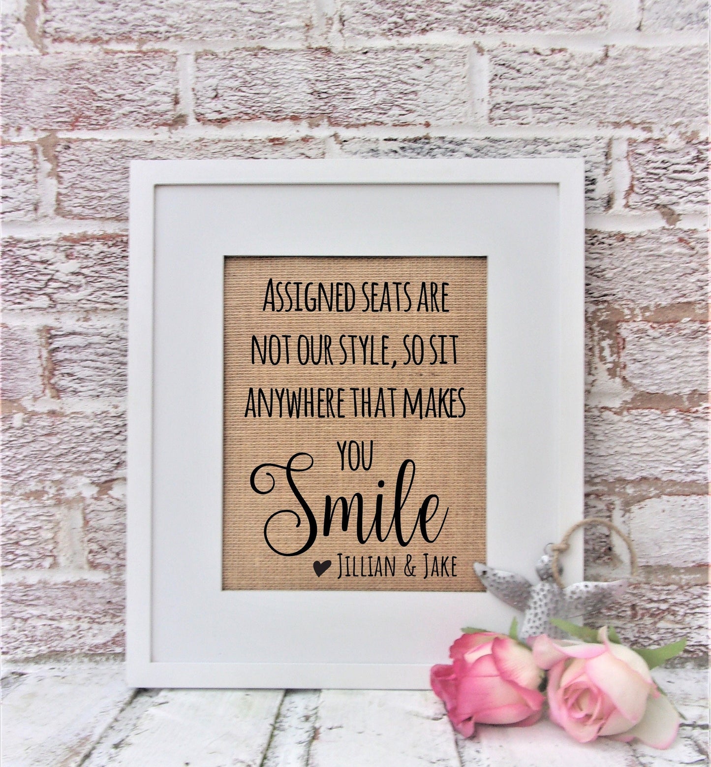 Assigned seats are not our style sign, wedding seating sign, assigned seat sign, sit anywhere wedding sign, wedding reception decor