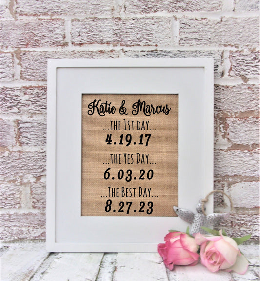 Yes day best day sign, anniversary gifts, rustic wedding decor, anniversary gifts for her, farmhouse decor living room, wedding signs burlap