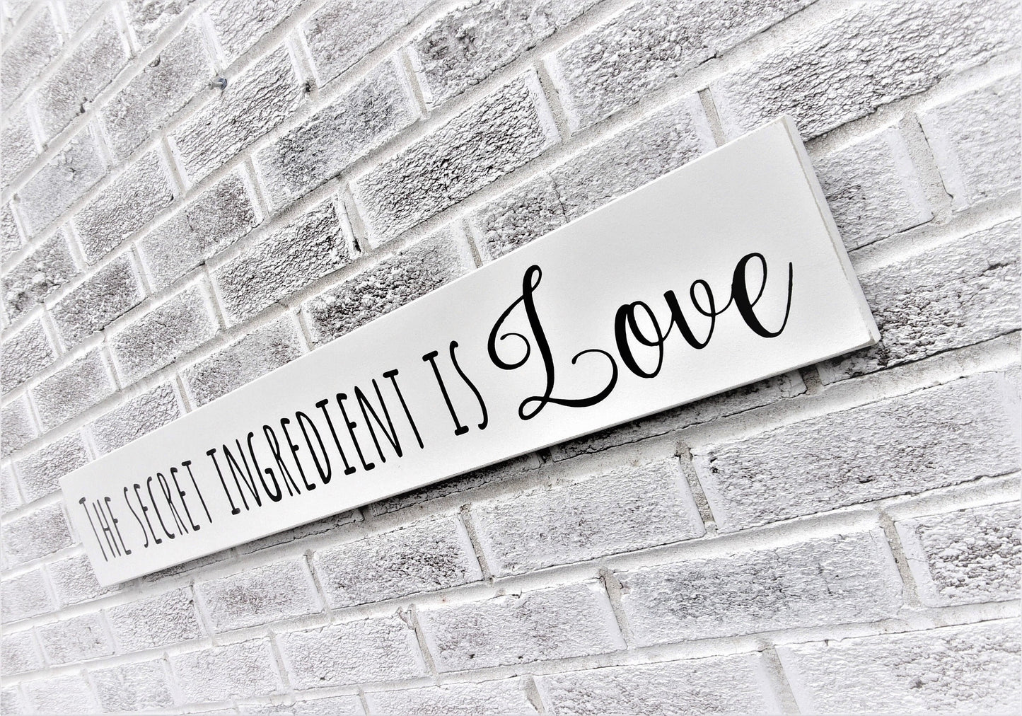 Secret ingredient is Love sign, Farmhouse kitchen wall art, kitchen wall decor, chef gifts, cook gifts, cooking gifts, baker gift, culinary