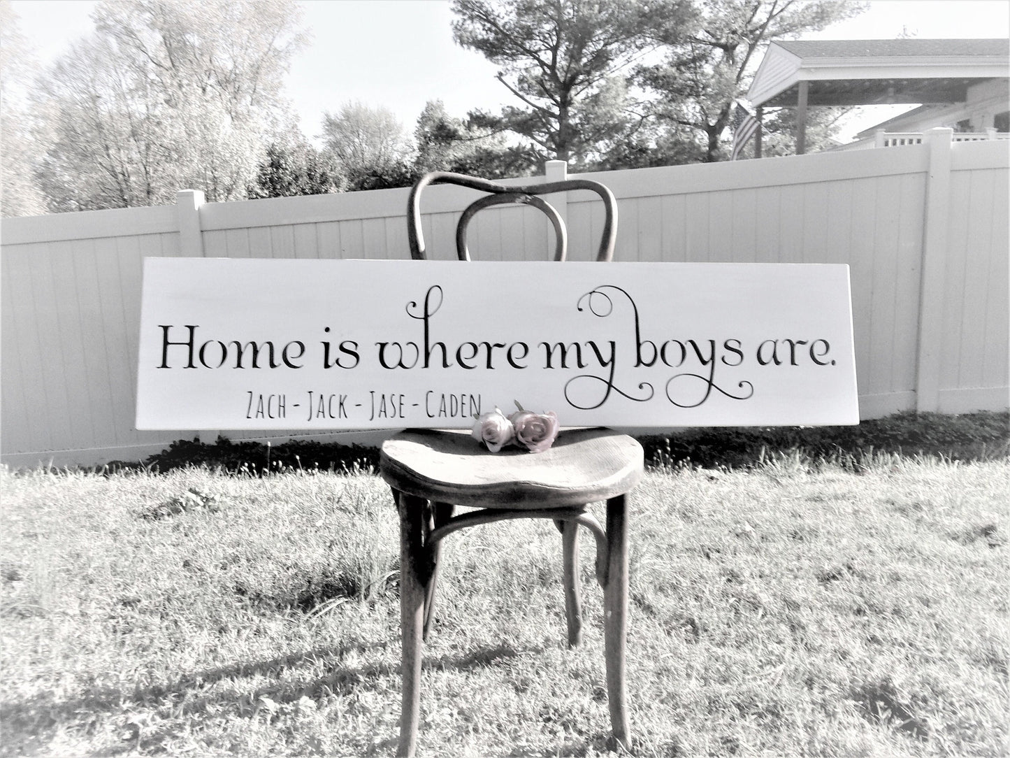 Baby shower gift boy, boy baby shower gift idea, home is where my boys are, personalized boy mom gift, gifts for mom of boys mother of boys