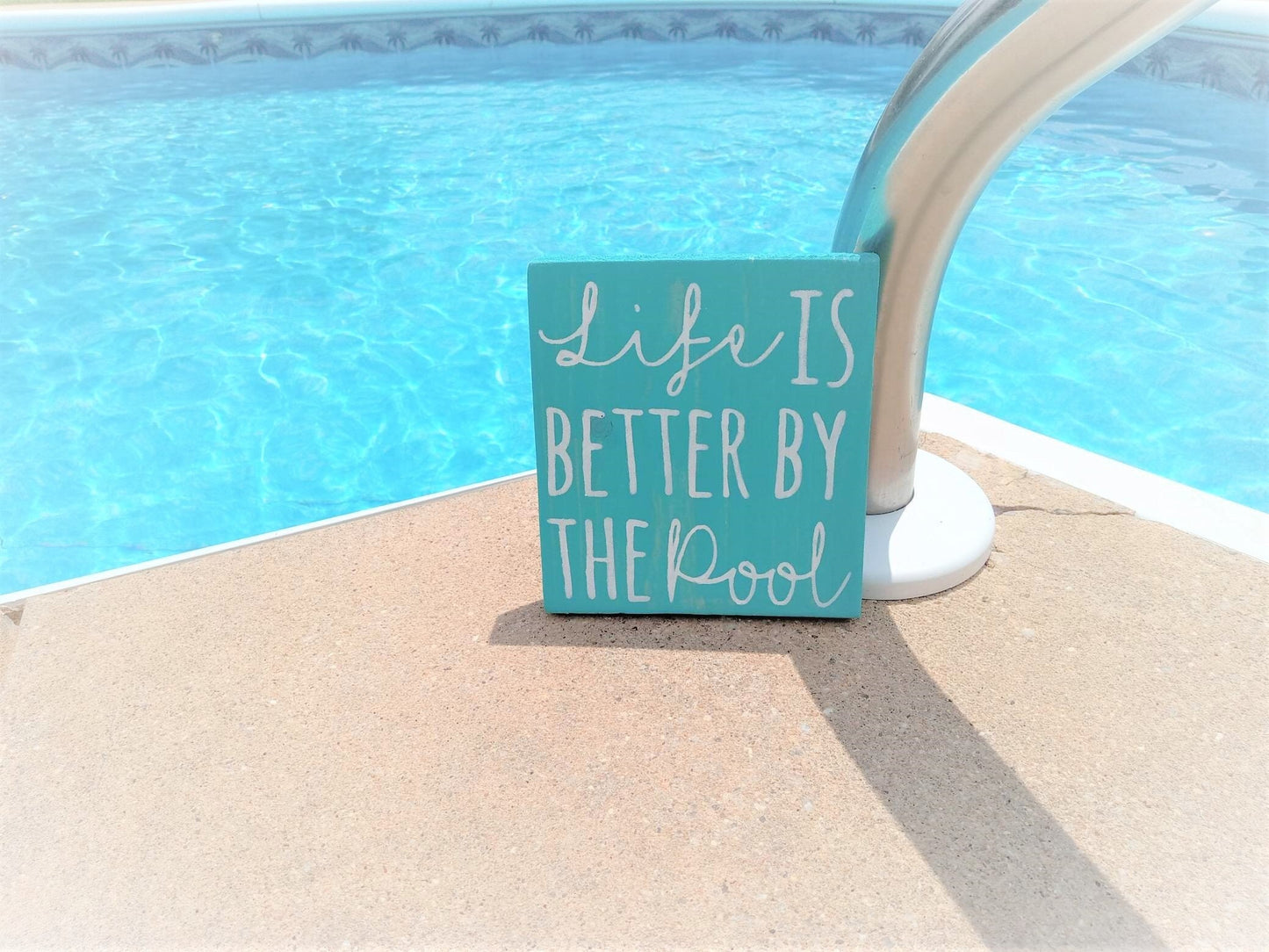 Life is better by the pool sign, Swimming Pool Decor, Life is better by the pool decor, Rustic Wood Pool Signs, Pool decorations
