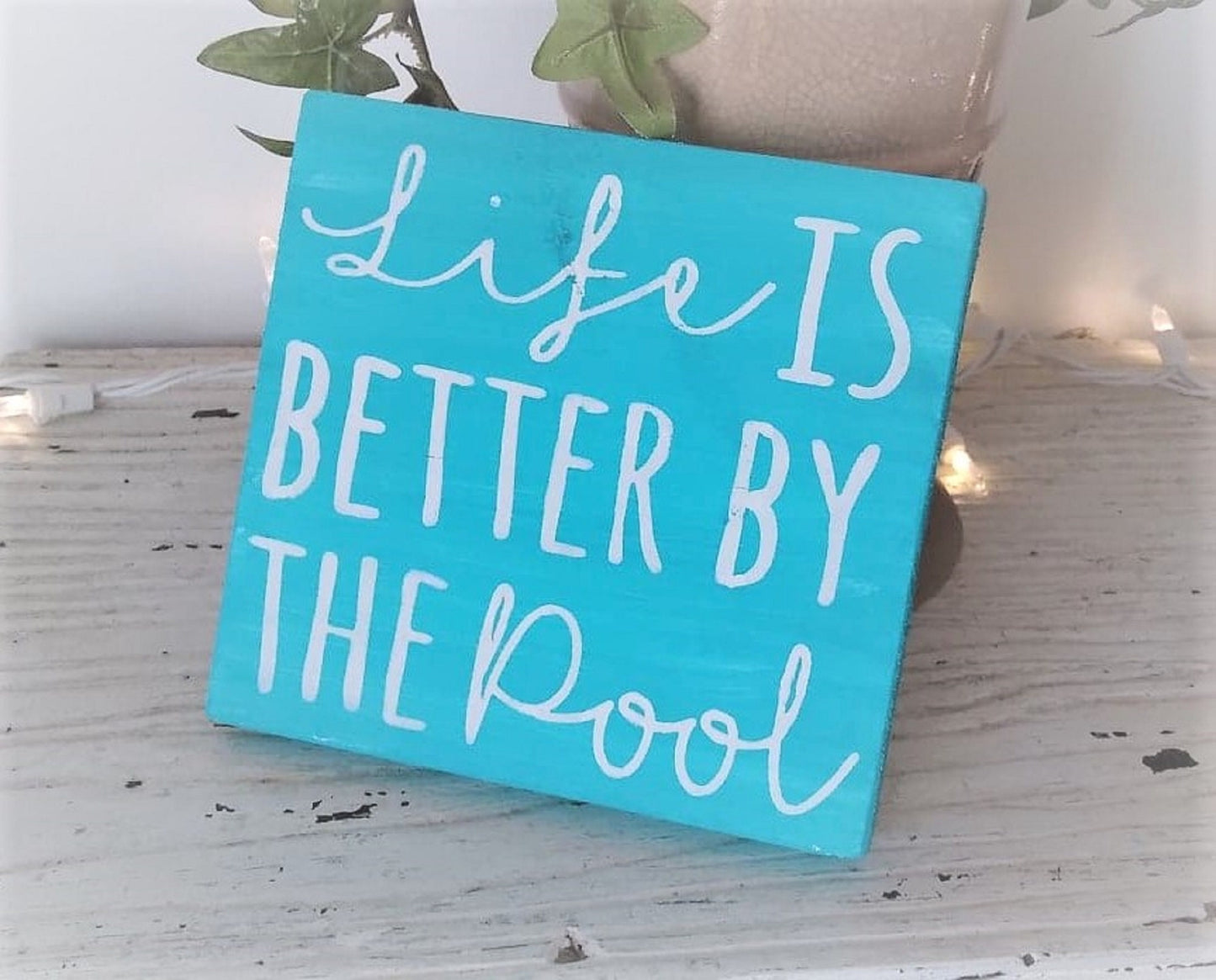 Life is better by the pool sign, Swimming Pool Decor, Life is better by the pool decor, Rustic Wood Pool Signs, Pool decorations