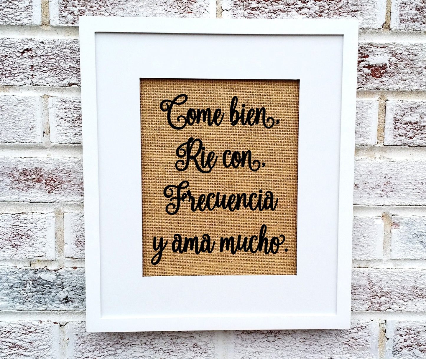 Eat Well Laugh Often Love Much, Spanish gifts for Mom, Mexican kitchen decor, Spanish gift for women, Spanish Kitchen signs, mexican gifts