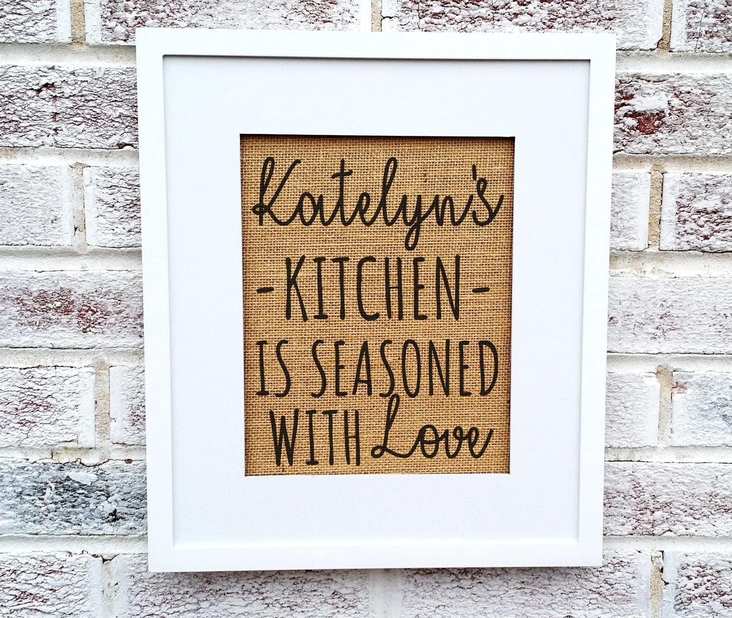 Seasoned with love sign, chef gifts, cook gifts, farmhouse kitchen decor, farmhouse kitchen signs, restaurant signage, restaurant decor