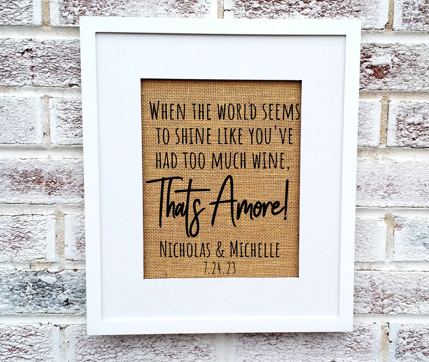 That's Amore, Wedding sign personalized, That's Amore bridal shower, That's amore theme, That's amore decor, Italian wedding, Italy wedding,