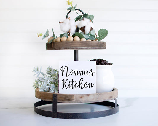 Nonna's Kitchen sign, Nonna gifts, Italian grandmother, Nonna Christmas gift, Italian kitchen decor, mini signs for kitchen, Tuscan kitchen