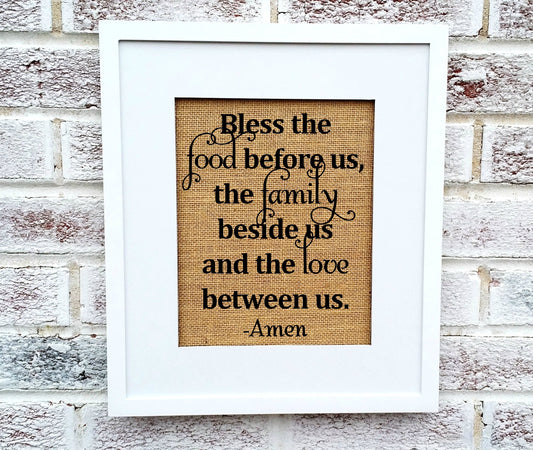 bless the food sign, rustic kitchen, Bless the food before us sign, farmhouse kitchen sign,, country kitchen sign, ,country kitchen decor