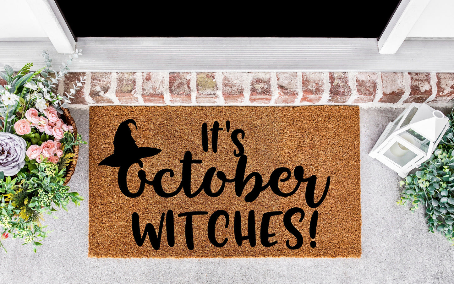 It's October Witches sign, Halloween tiered tray sign, Halloween witch decor, Halloween tiered tray decor, Fall decor, Autumn decor, Witch