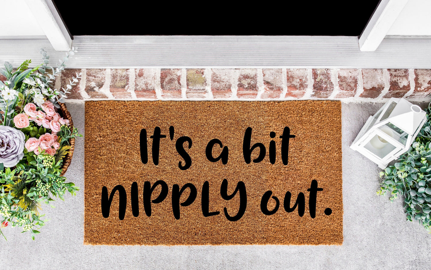 It's a bit nipply out, doormat Christmas, doormat funny, Clark Griswold, Christmas Vacation, cousin eddie, the griswolds, jolliest bunch