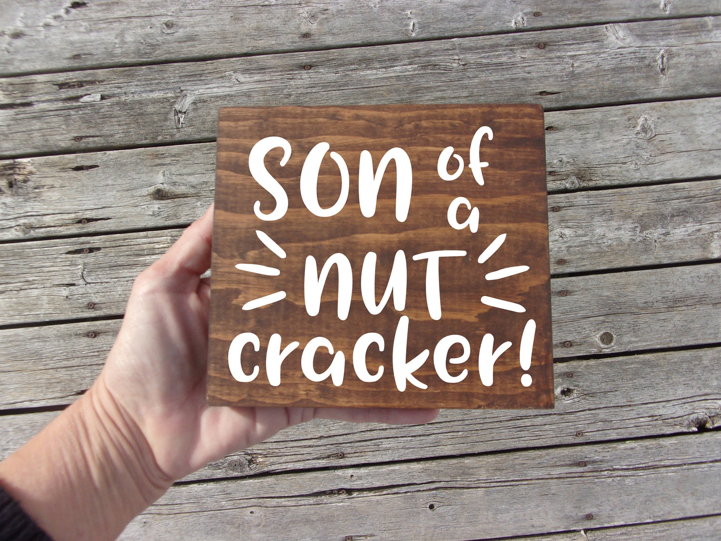 Son of a NUTcracker sign, Buddy the Elf, funny christmas signs, christmas decor for home, christmas decorations, elf, elves, the elf movie