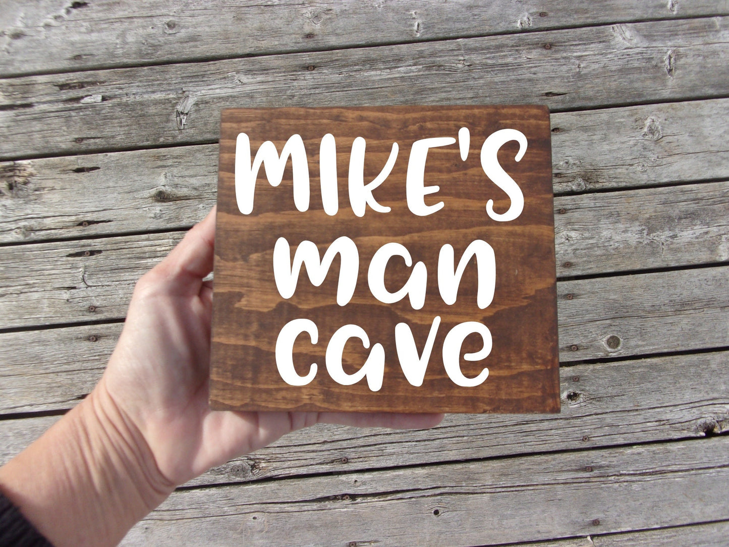 Man cave sign, man cave sign personalized, man cave decor, man cave art, fathers day gift, for dad, gift for him, mancave sign personalized
