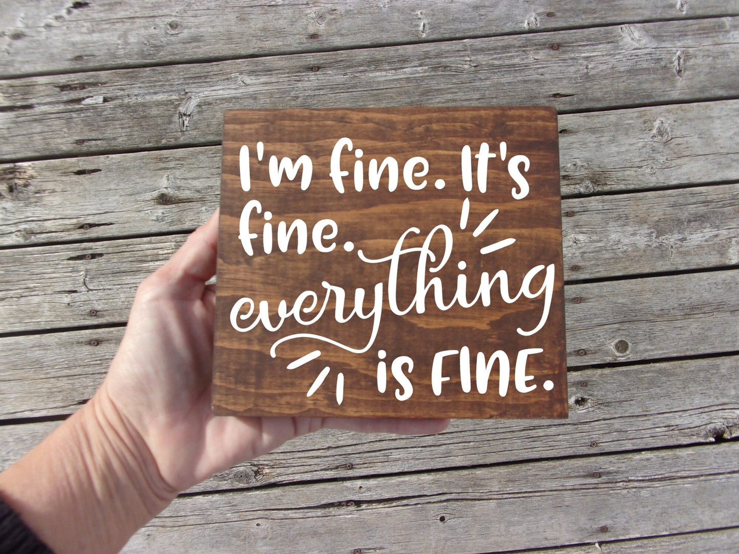 I'm fine everything is fine, funny work gifts, funny gifts for her, for friends, funny work bestie, funny work sayings, its fine im fine,