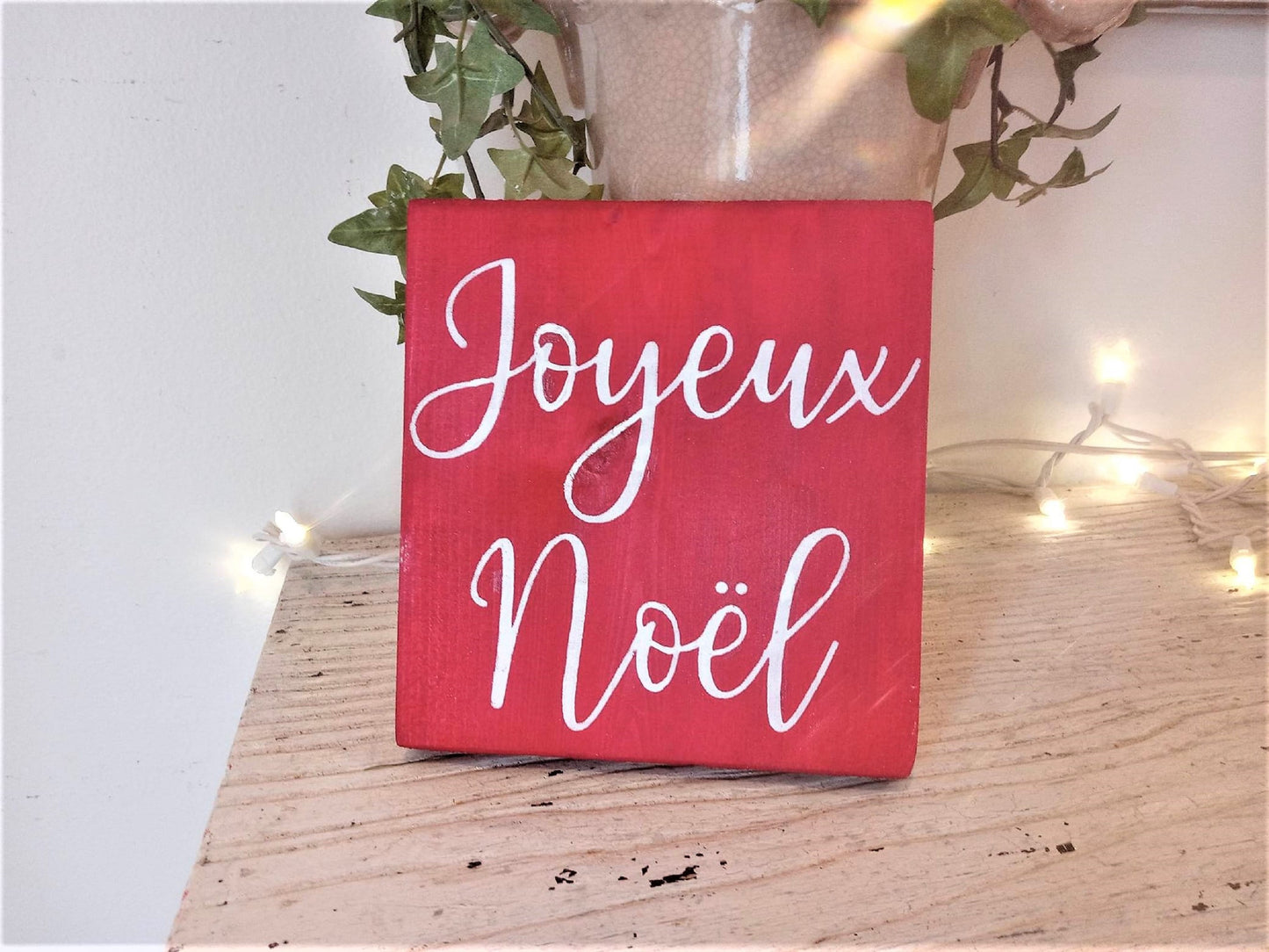 Merry Christmas sign, Joyeux Noel sign, Shabby Chic christmas decor, shabby chic signs, Paris decor, french country christmas decor