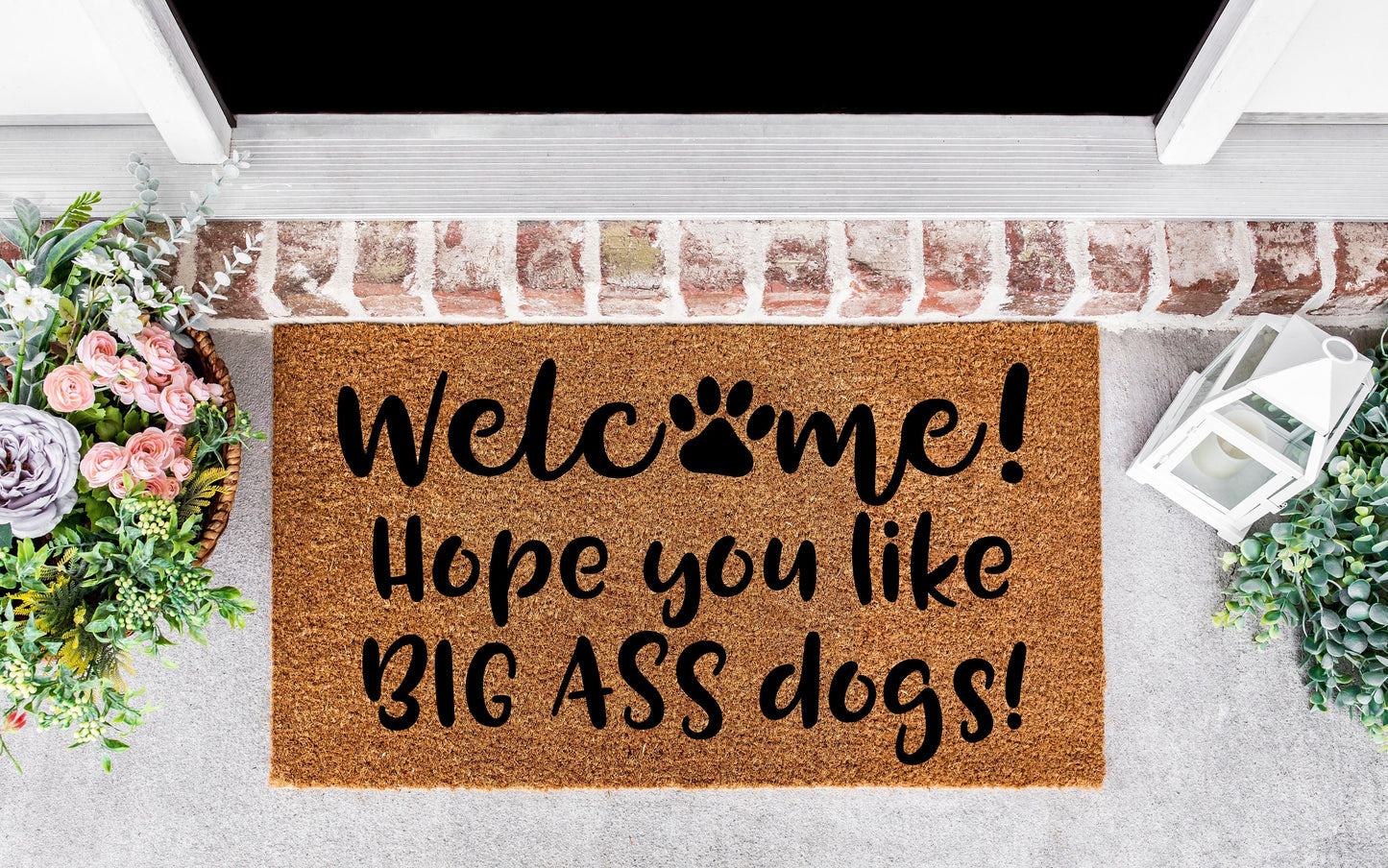 Funny doormat dogs, Hope you like big ass dogs door mat,door mat dogs,dog lover gifts for women,dog mom gift for mothers day,dog welcome mat