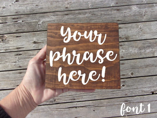 Tiered tray decor, farmhouse tray decor, tiered tray signs, tiered tray fall decor, custom sign, personalized sign, 6x6" sign, wood signs