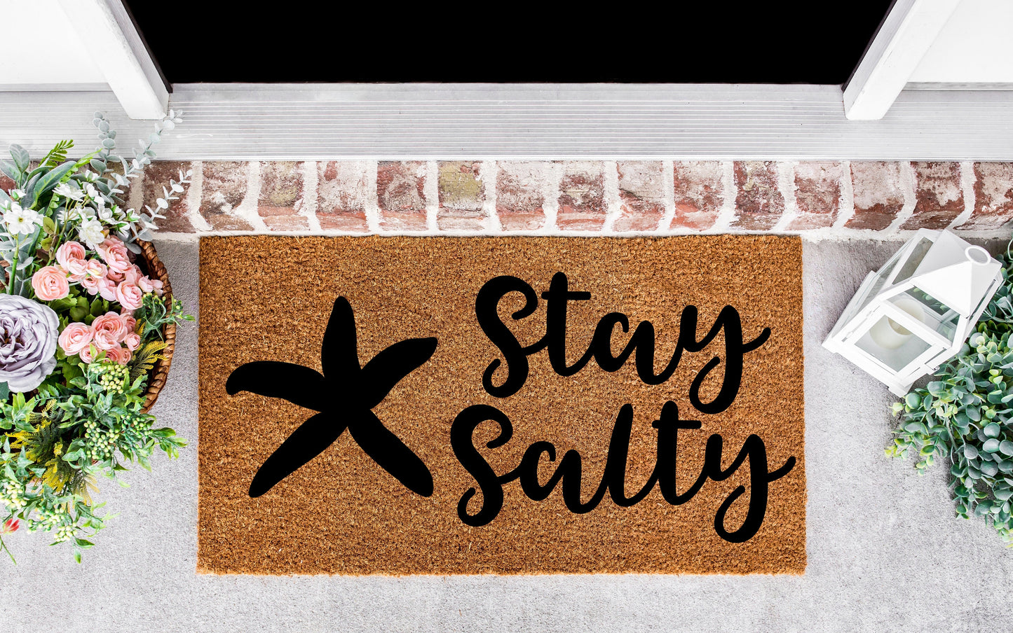 Stay Salty sign, Beach decor for home, large Beach signs, Beach decor wall art, Starfish, Beach house signs, beachy decor, Beach house decor