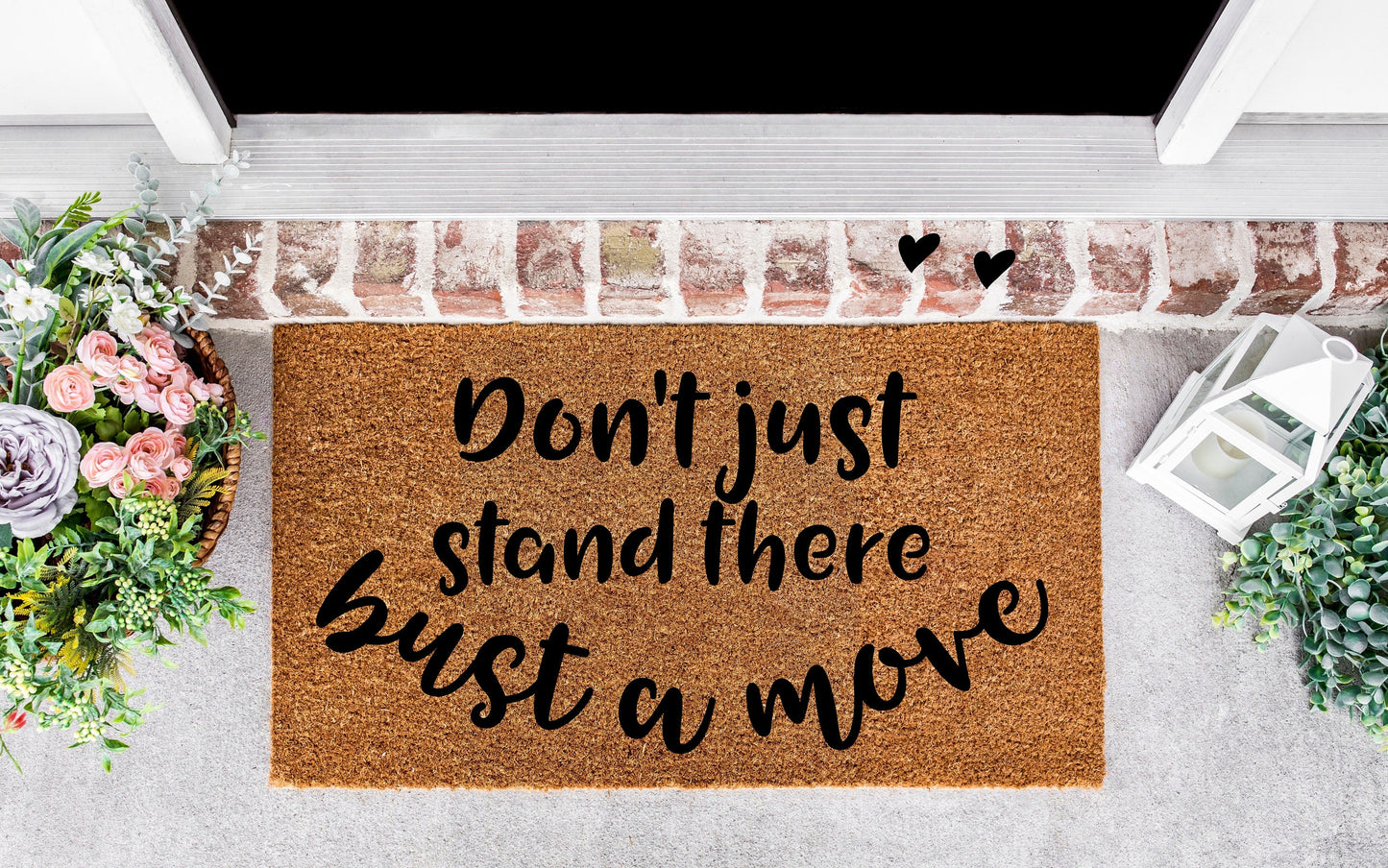 Bust a move doormat, front door mat funny, funny doormat, funny front door mat, don't just stand there,funny housewarming gift,new home gift