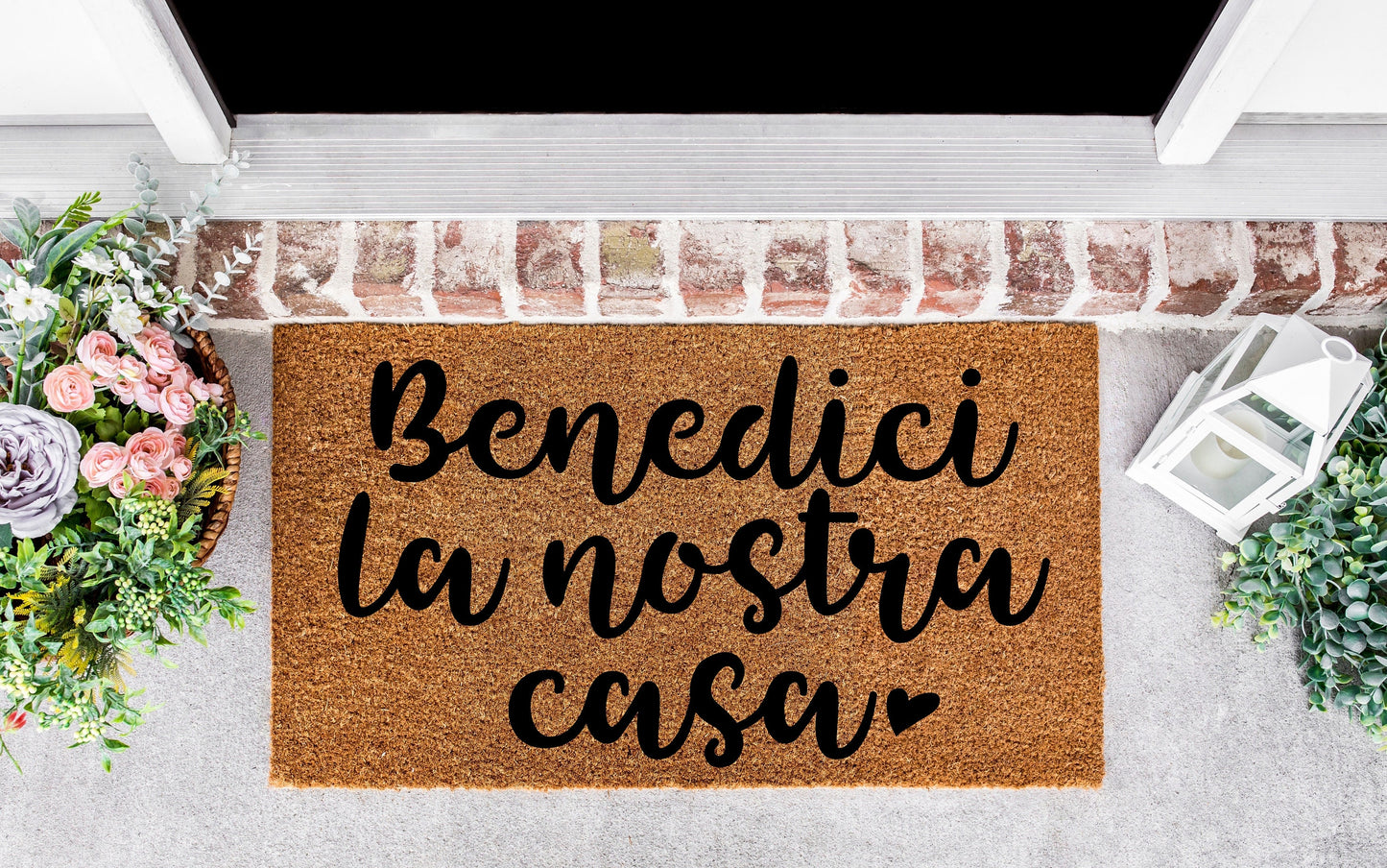 Housewarming gift, New house gift, House blessing sign, Italian gifts for women, Bless this home with love and laughter sign, Italian signs