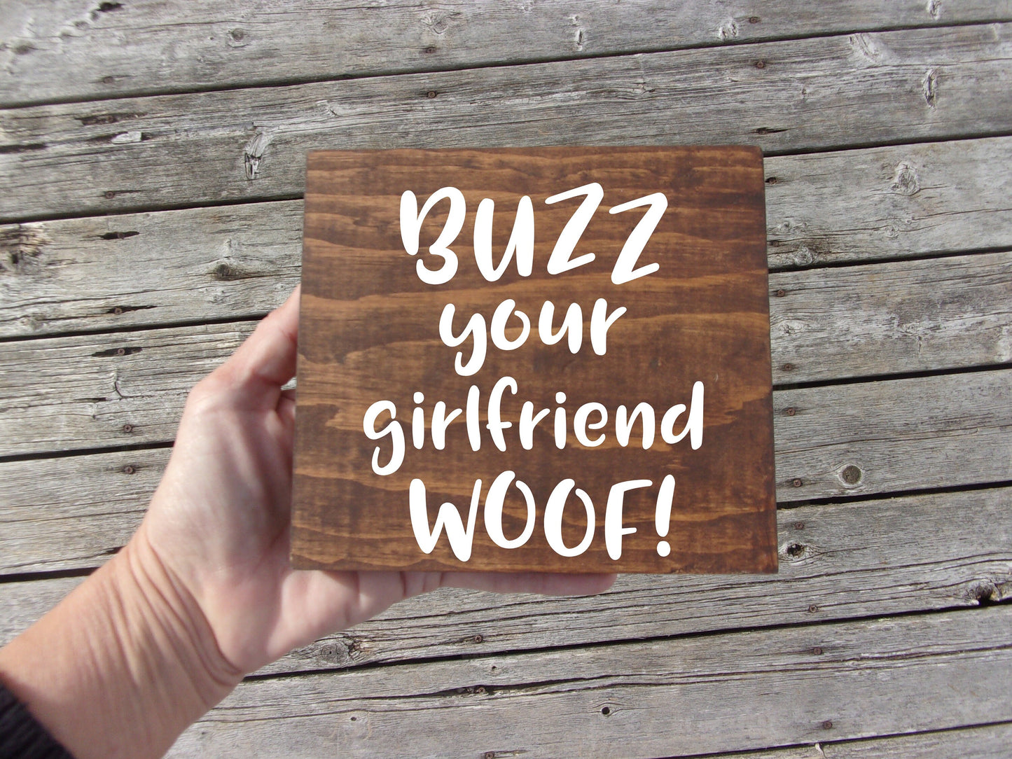 Buzz your girlfriend woof, Home Alone decor, buzz your girlfriend home alone, home alone decorations, funny gifts for him, gifts for men