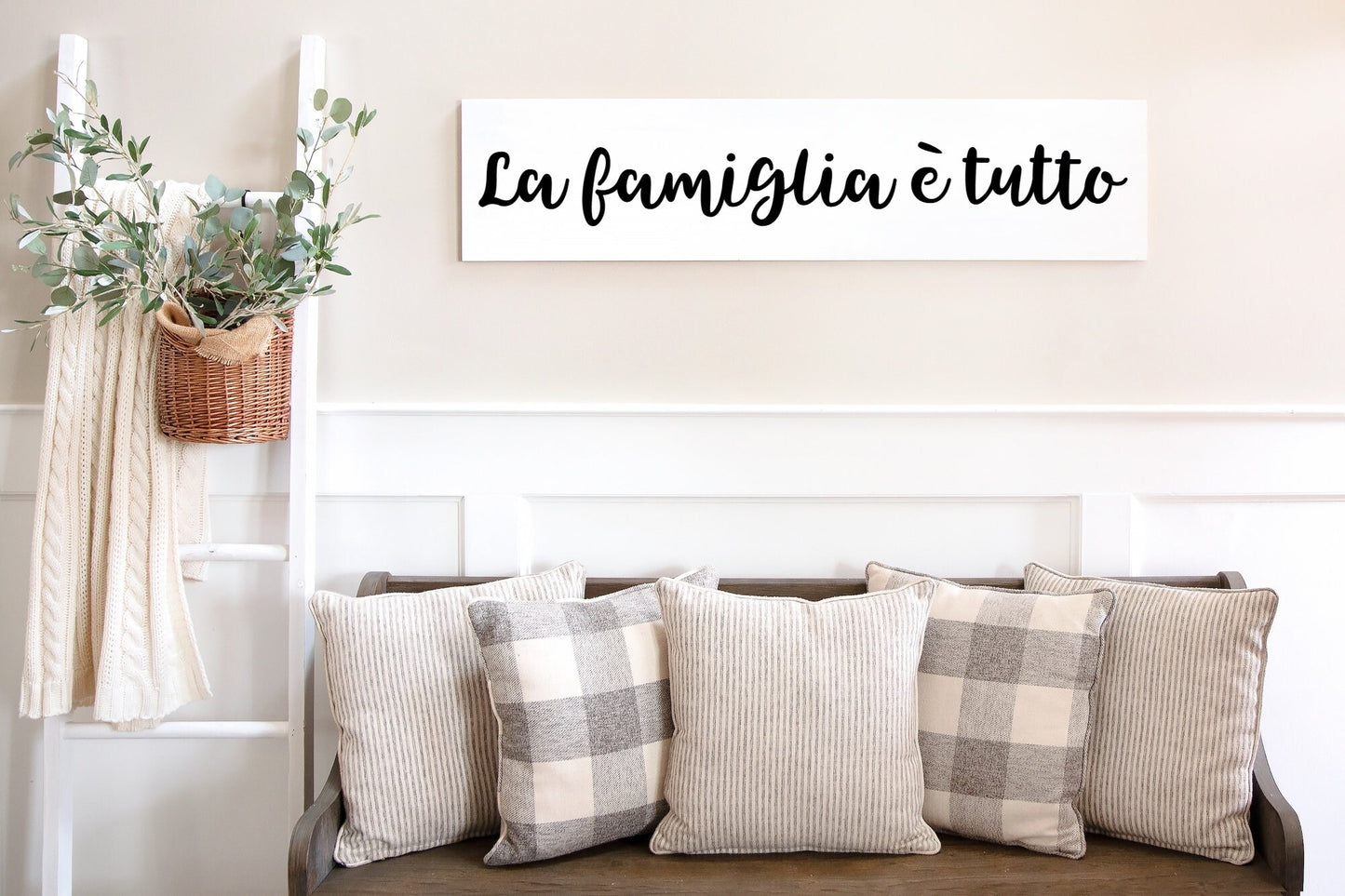 Italian wall art, Italian wall decor, Italian art, Personalized family name sign Italian, La famiglia e tutto, the Family is everything sign