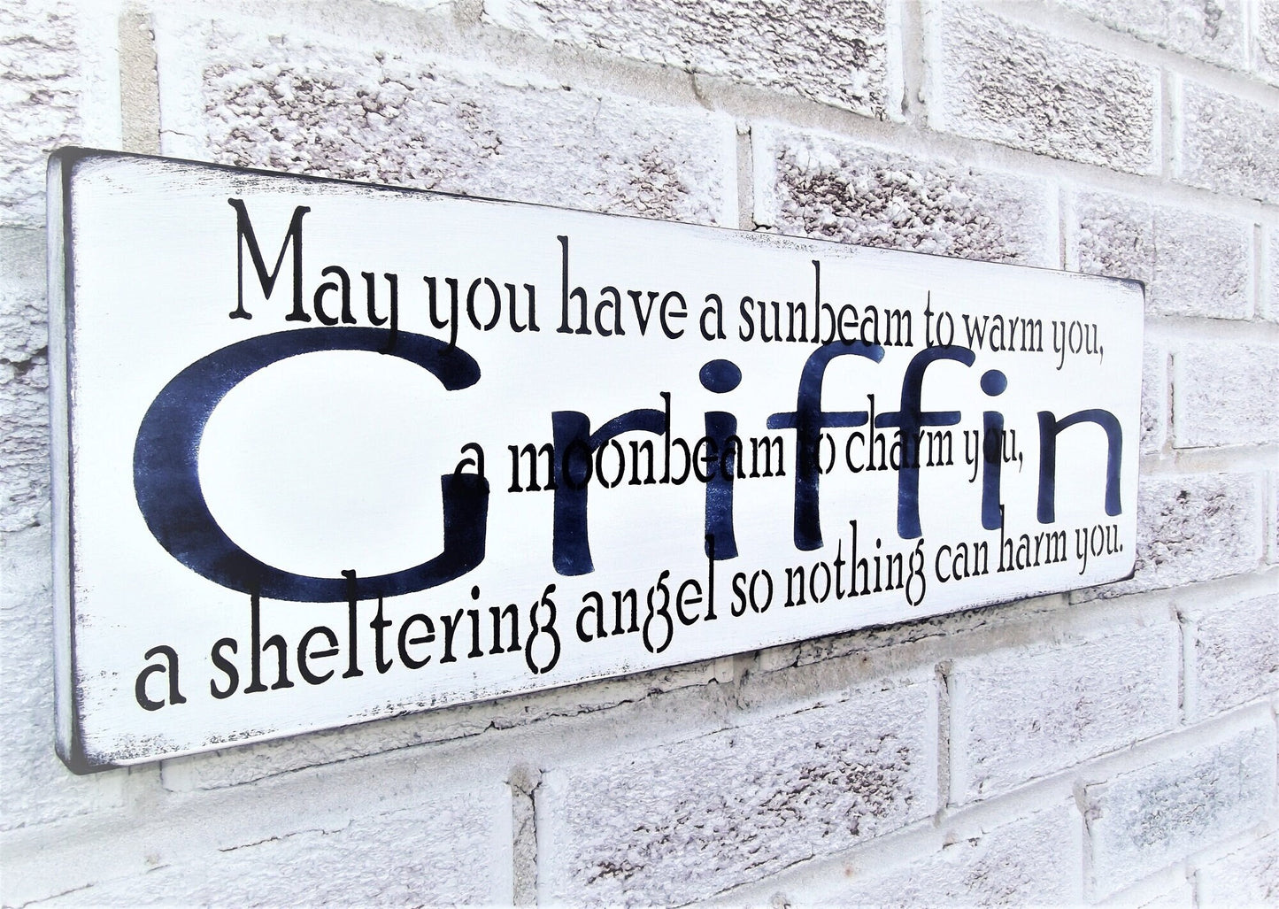 Personalized baby shower gift, baby nursery decor, baby blessing sign, baby boy shower gift personalized, new baby boy gift, Irish baby gift