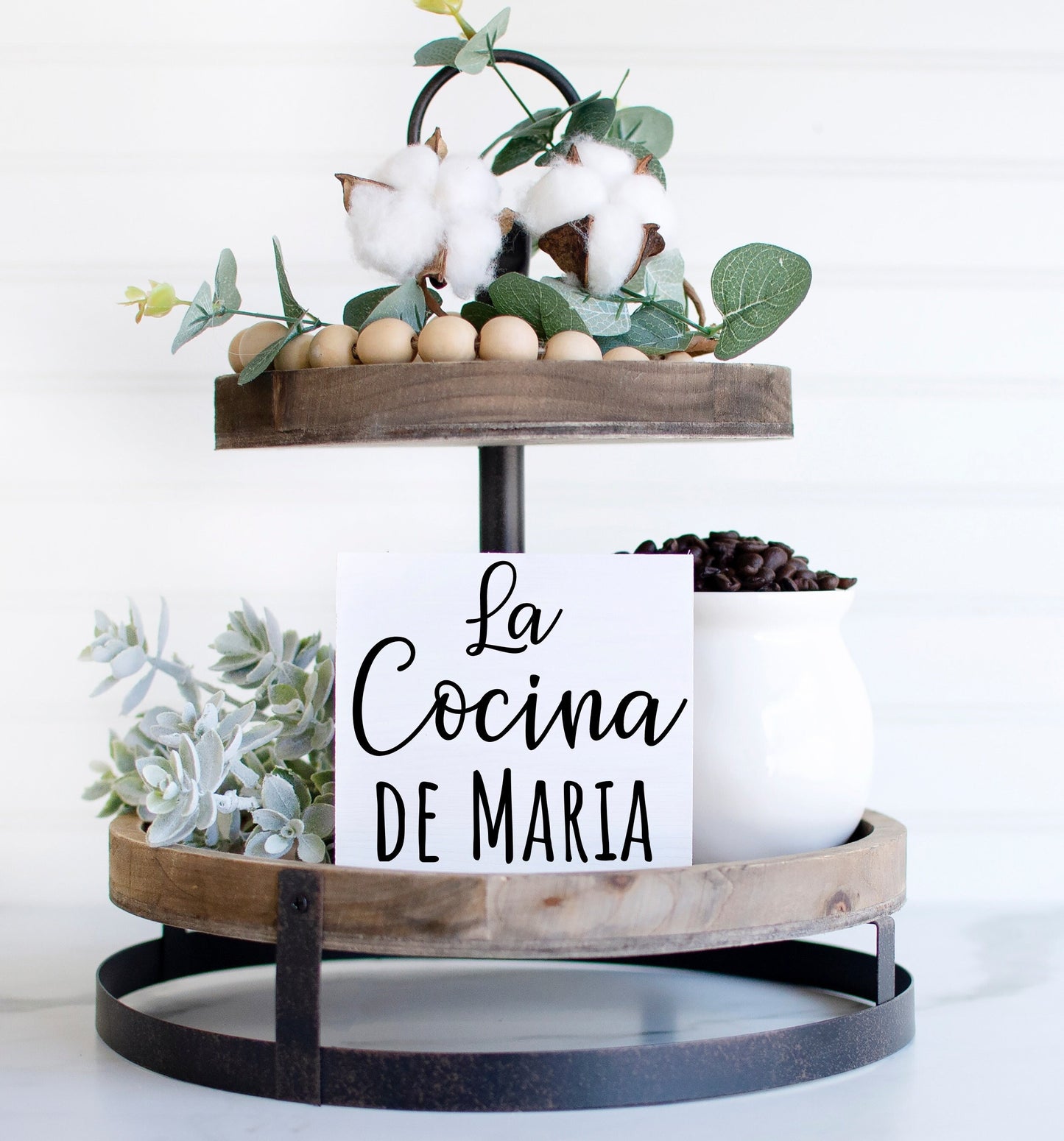 Spanish Mom gift for Mother's Day, La Cocina sign, Spanish kitchen signs, kitchen name sign, personalized, Mexican, kitchen art, Madre