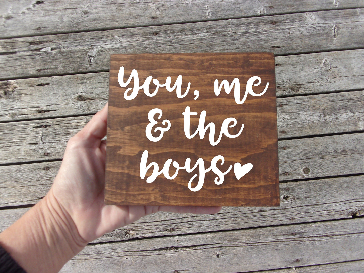 You me and the boys sign, Boy mom gift Mother's Day,Mom of boys gift, Mom birthday gift, Over the sofa wall decor, over the bed wall decor