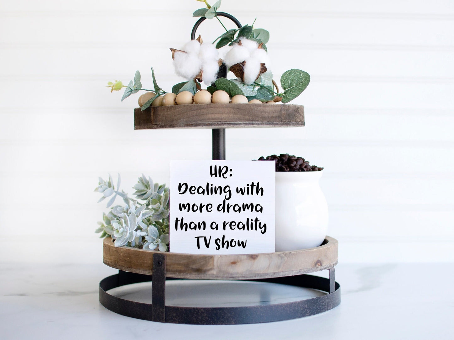 Human Resources sign- hr office decor - human resource quote - HR department humor signs - HR drama - hr gifts - funny HR desk decor -