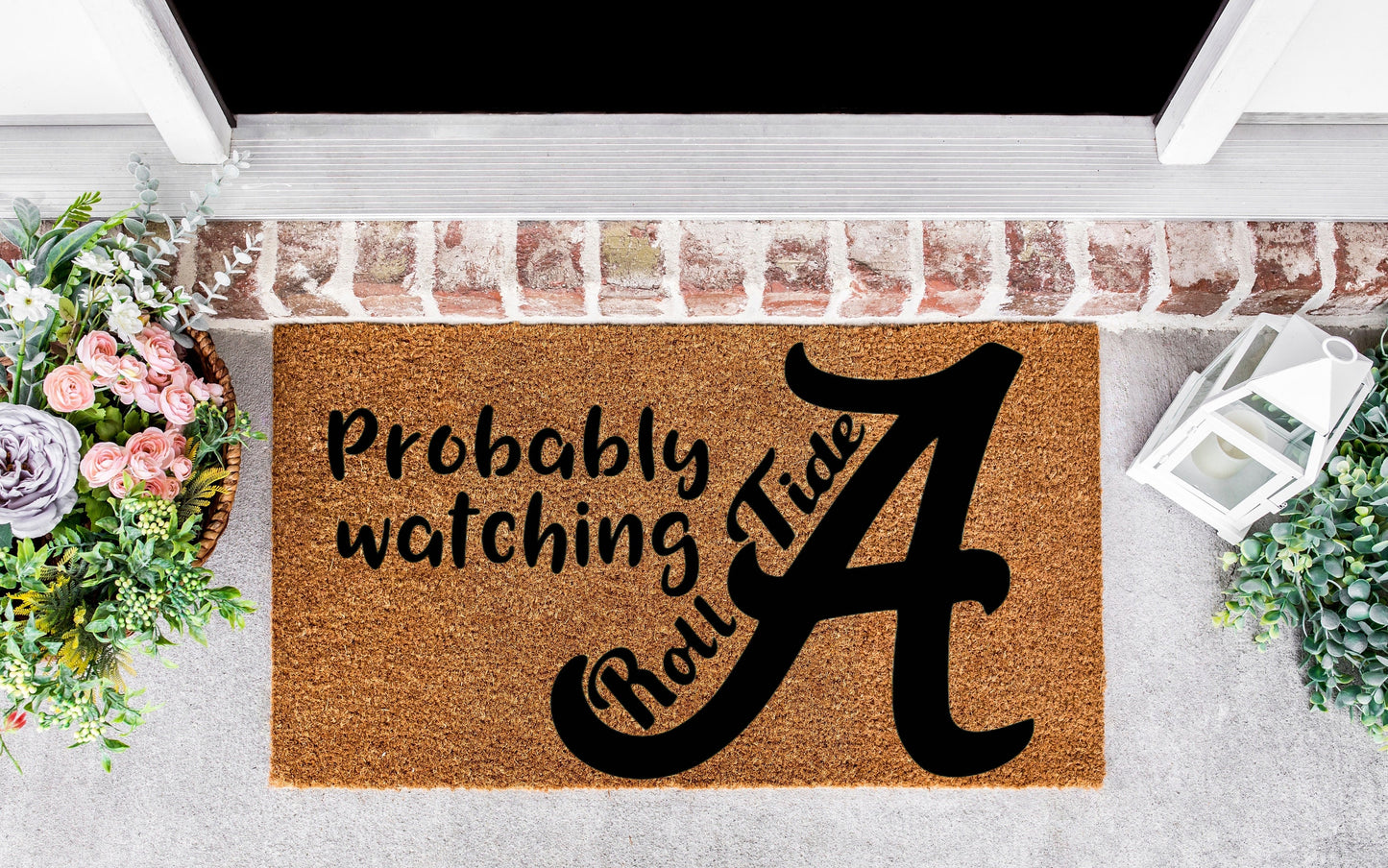 Alabama ,roll tide doormat, alabama, crimson tide decor, alabama ,crimson ,tide football, roll tide,football,university of alabama