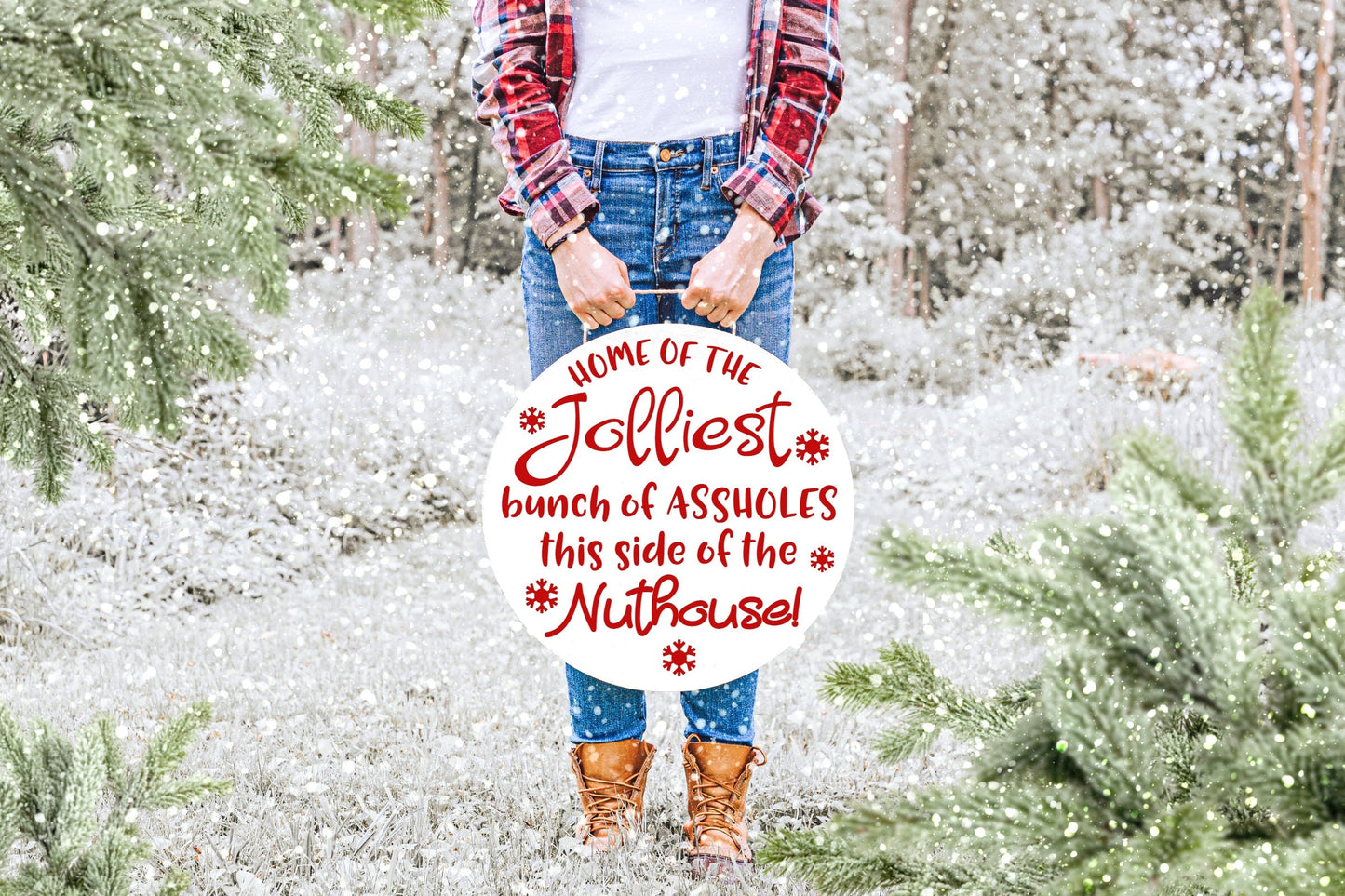 Jolliest Bunch of Assholes Sign, Jolliest bunch of a-holes sign, Christmas Vacation decor, Clark Griswold,Christmas Vacation sign, Griswolds