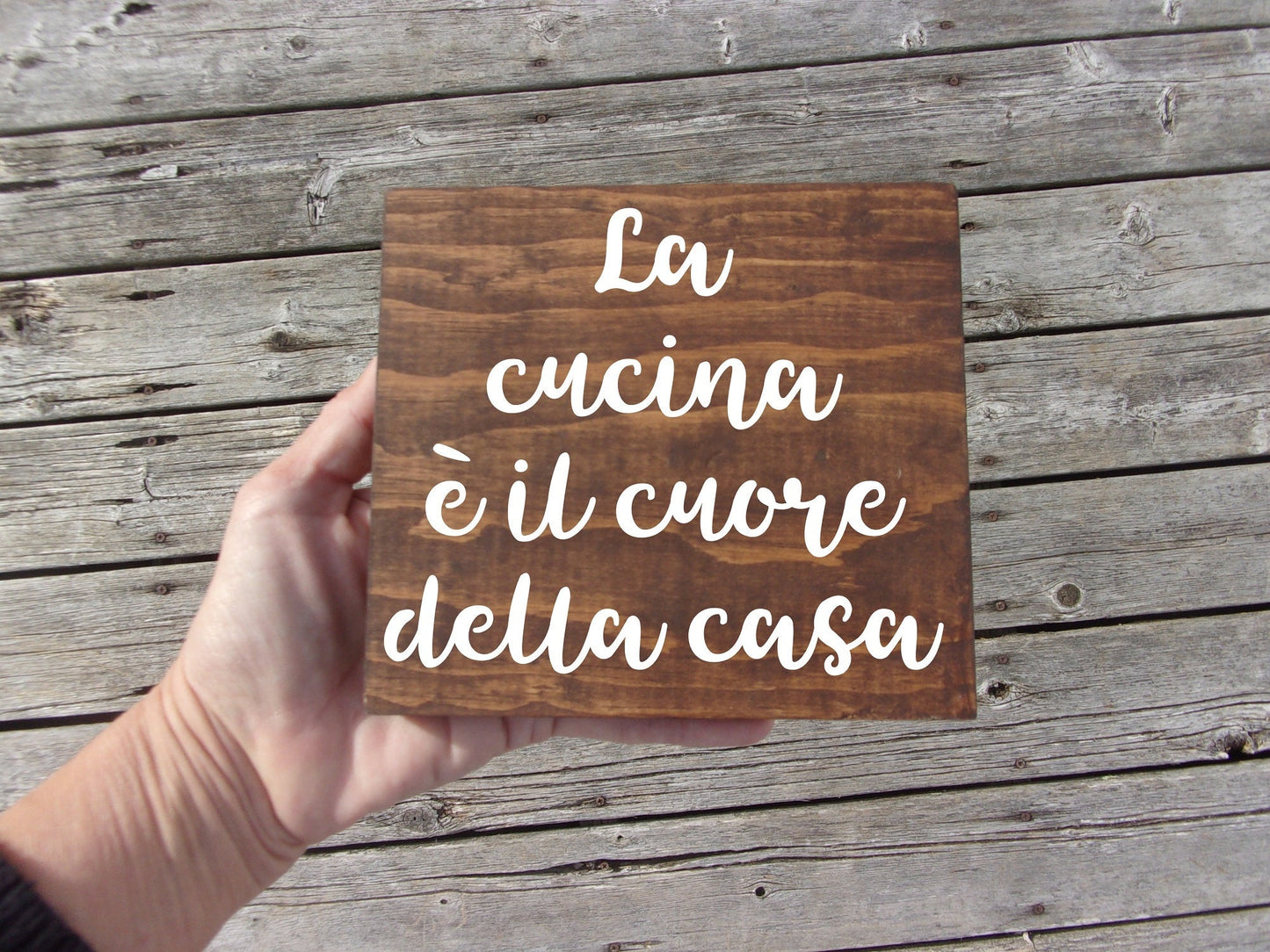 The kitchen is the heart of the home sign, Italian, La cucina e il cuore della casa, italian kitchen decor, italian signs, tuscan kitchen