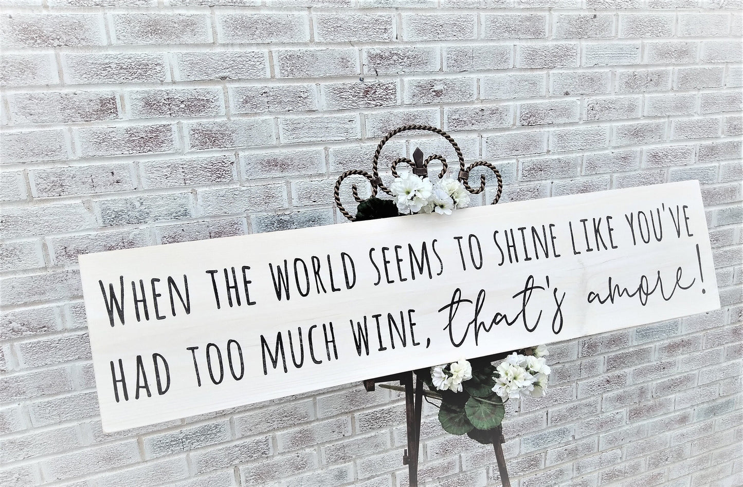 That's Amore, Wedding Bar Sign, Wedding Bar Decor,Italian Wedding gift, wedding wine gift, Italy wedding decorations, wine lover gift