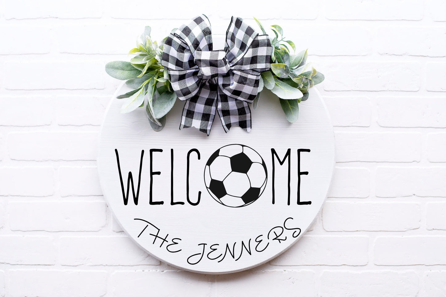 Soccer front door sign, front door decor soccer, soccer mom gift, front door hanger soccer, soccer wife gift, soccer coach gift, soccer men