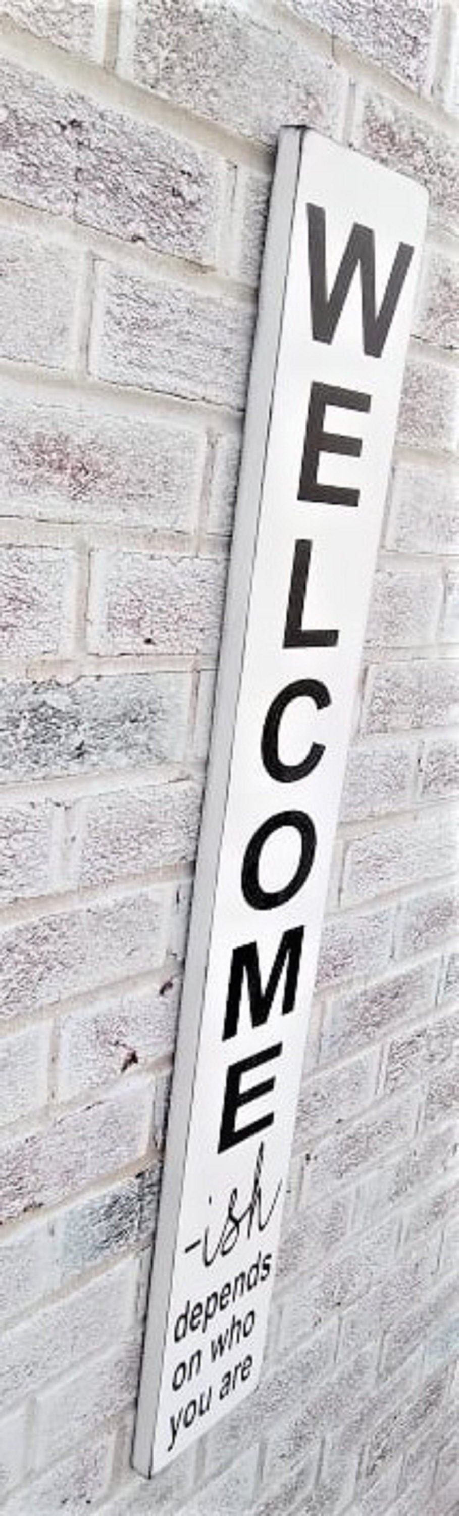 Dog porch sign, All dogs welcome people tolerated, dog porch leaner, funny dog welcome sign, dog welcome front porch sign, dog lover gifts