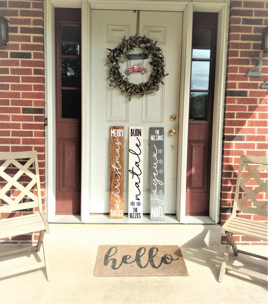 Buon Natale Sign, Front porch sign Christmas, Front door sign Christmas,front porch decor Christmas, porch leaner Christmas,Italian gifts